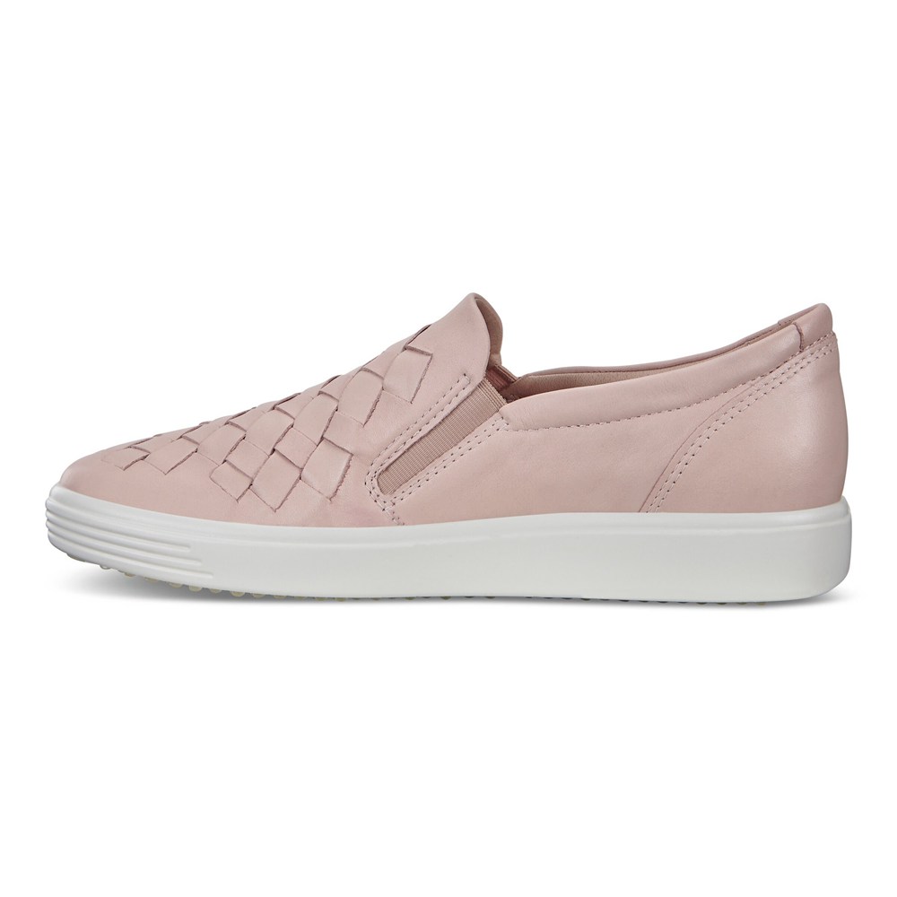 Womens Sneakers - ECCO Soft 7 - Pink - 5217PNMJY